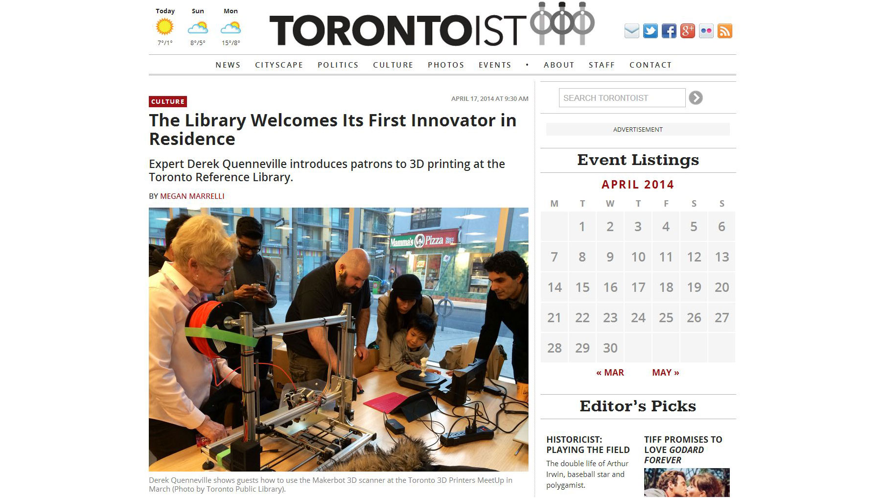 Torontoist: The Library Welcomes Its First Innovator in Residence